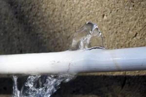 white pipe bursting